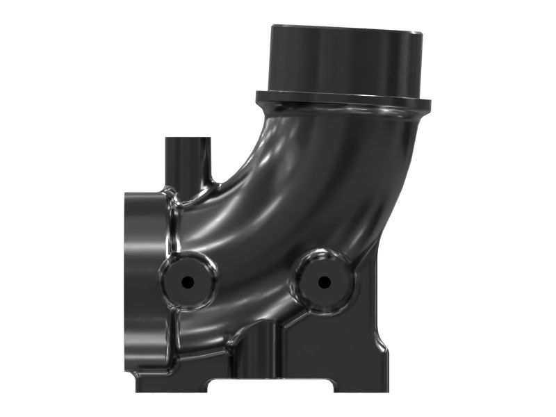 Выпускной коленчатый патрубок воздуховодов