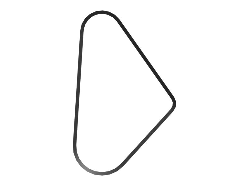 Клиновые зубчатые ремни (набор из 4 шт.)