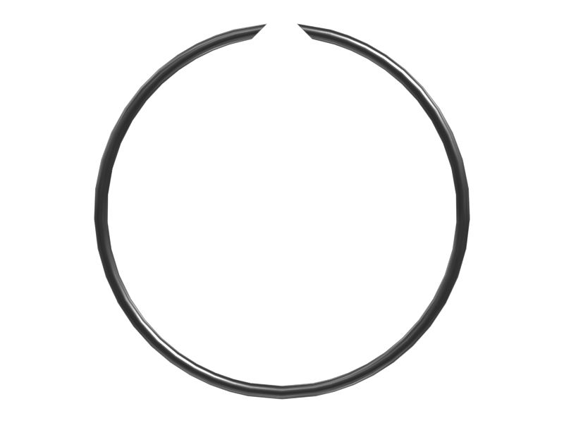 Пружинное стопорное кольцо, внешнее