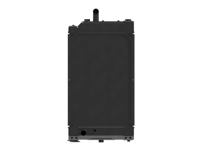 Сердцевина радиатора двигателя со встроенными зигзагообразными ребрами