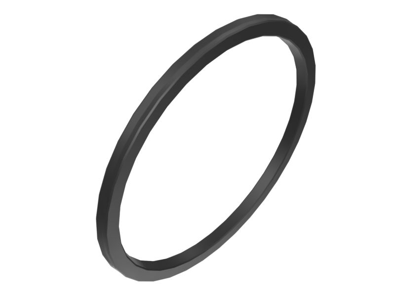 Уплотнение П-образной манжеты, наружный диаметр 130 мм