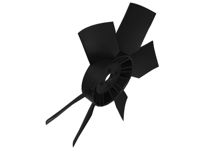 183-3551: Всасывающий вентилятор с 6 лопастями системы охлаждения двигателя