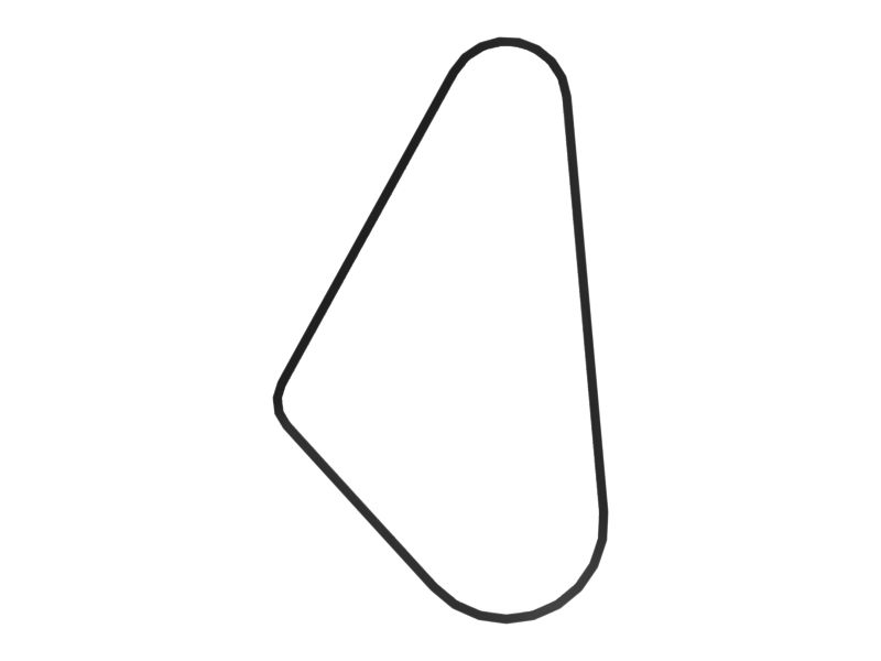 Клиновые зубчатые ремни (набор из 4 шт.)