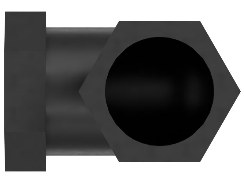 НЕЙЛОНОВЫЙ КОЛЕНЧАТЫЙ ПАТРУБОК