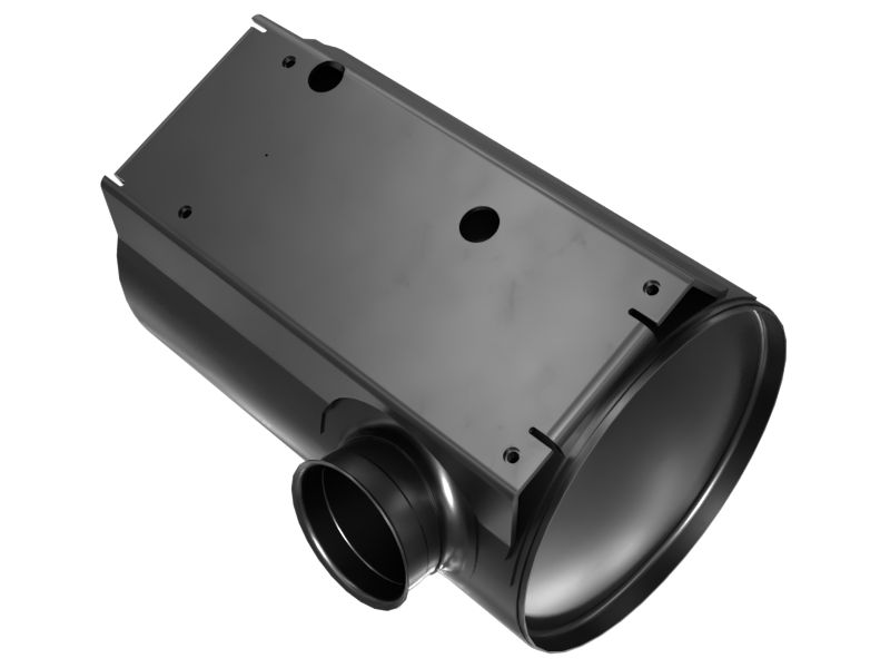 Глушитель выхлопной трубы диаметром 130,3 мм