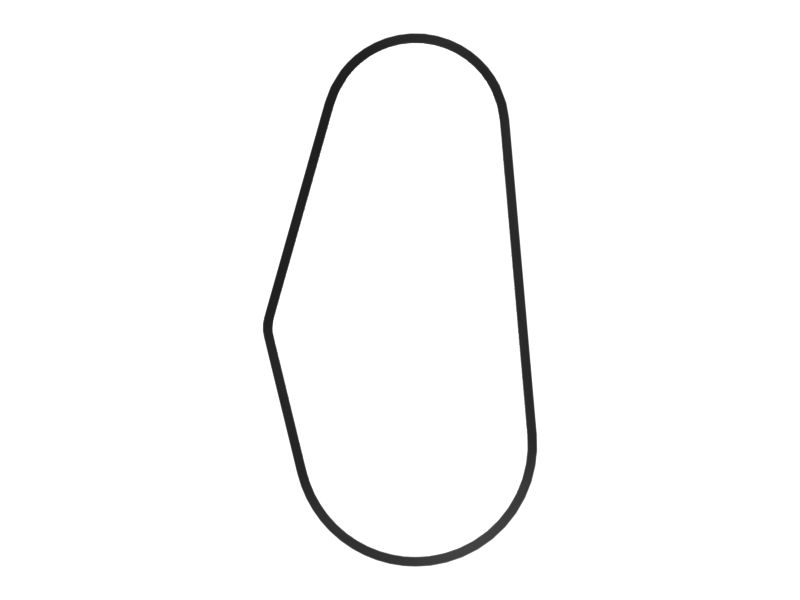 Клиновые зубчатые ремни (набор из 2 шт.)