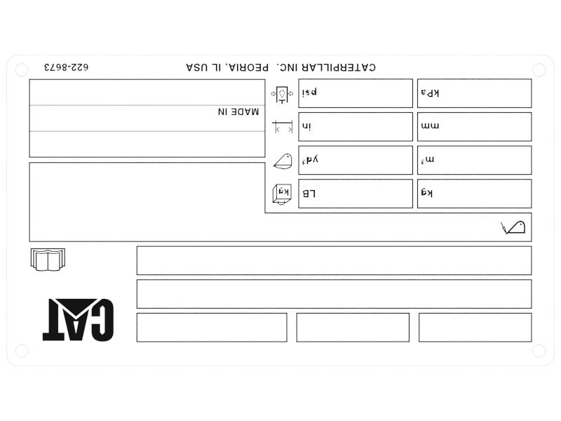 Bucket Information Identification Plate