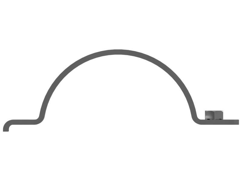 5mm Thick Bucket Cylinder Piping Support Clip