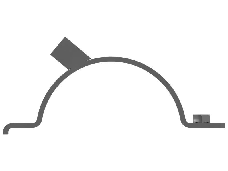 5mm Thick Bucket Cylinder Piping Support Clip