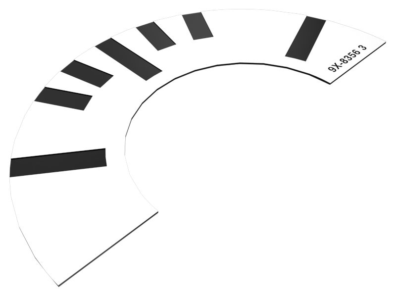 9X-8356: НАКЛЕЙКА ИНДИКАТОРА