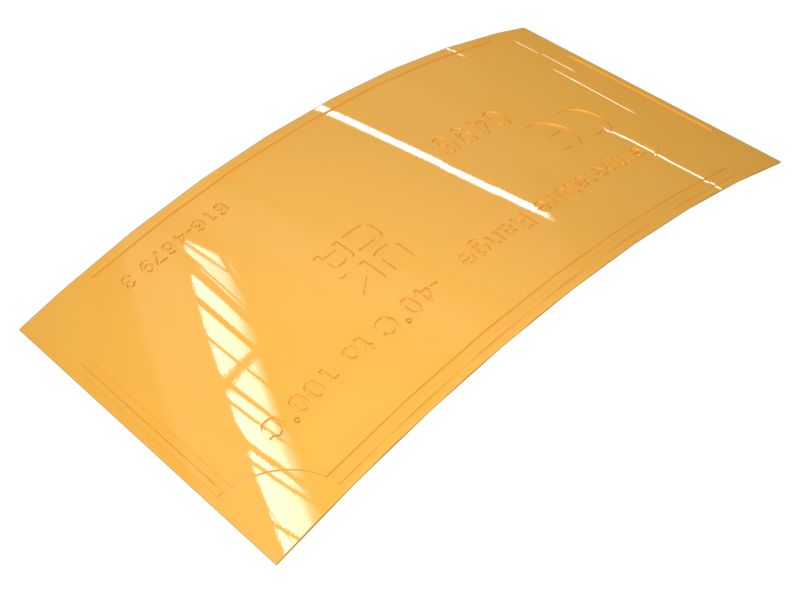 Информационная табличка с диапазоном рабочих температур