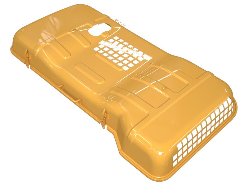 630-2869: 2203mm Length Engine Hinge Hood