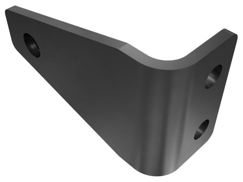 619-1916: 6mm Thick Powertrain Oil Lines Mounting Plate