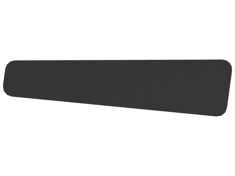6.8mm Thick Cabin Front Window Glass