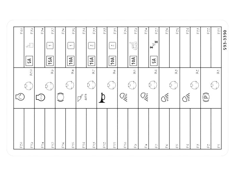 Fuse Panel Identification Film