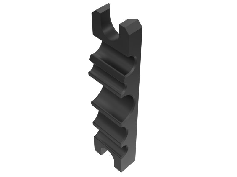 598-0516: 197mm Length Hydraulic Line Mounting Block