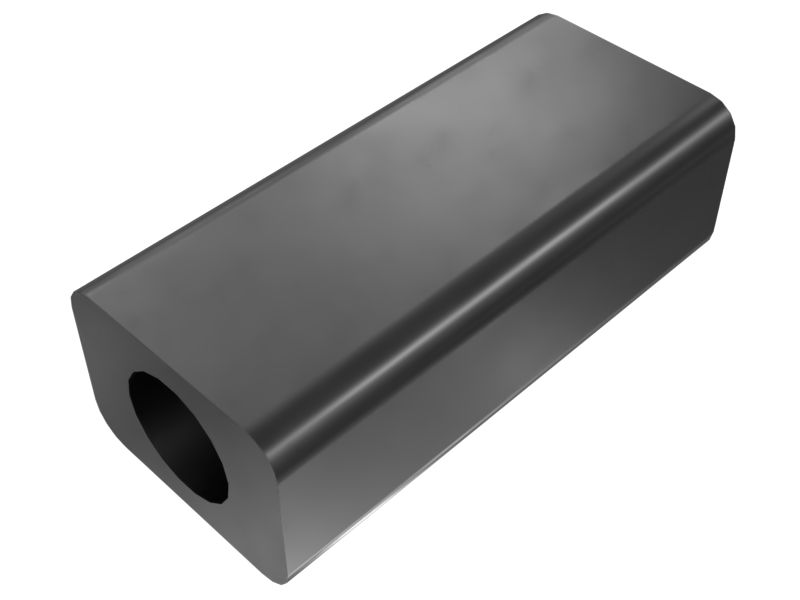 593-3011: 49mm long hollow rectangular spacer