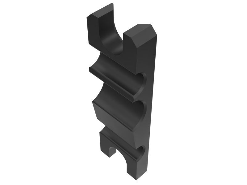 593-8204: 152mm Length Hydraulic Line Mounting Block