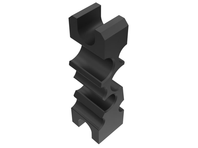 593-8205: 152mm Length Hydraulic Line Mounting Block