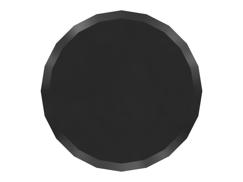 1/4" Thread Round Base Cap