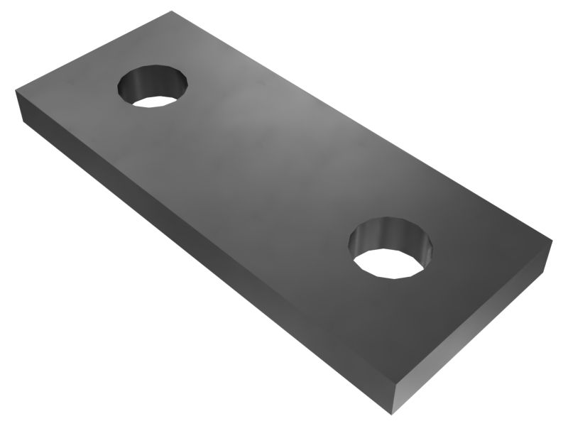 497-9080: 6mm Thick Handrail U Bolt Mounting Plate 497-9080 Caterpillar