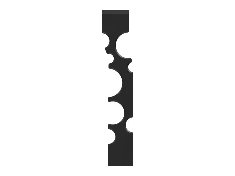 197mm Length Hydraulic Line Mounting Block