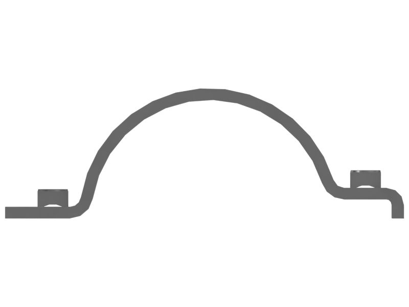 Bucket Cylinder Piping Support