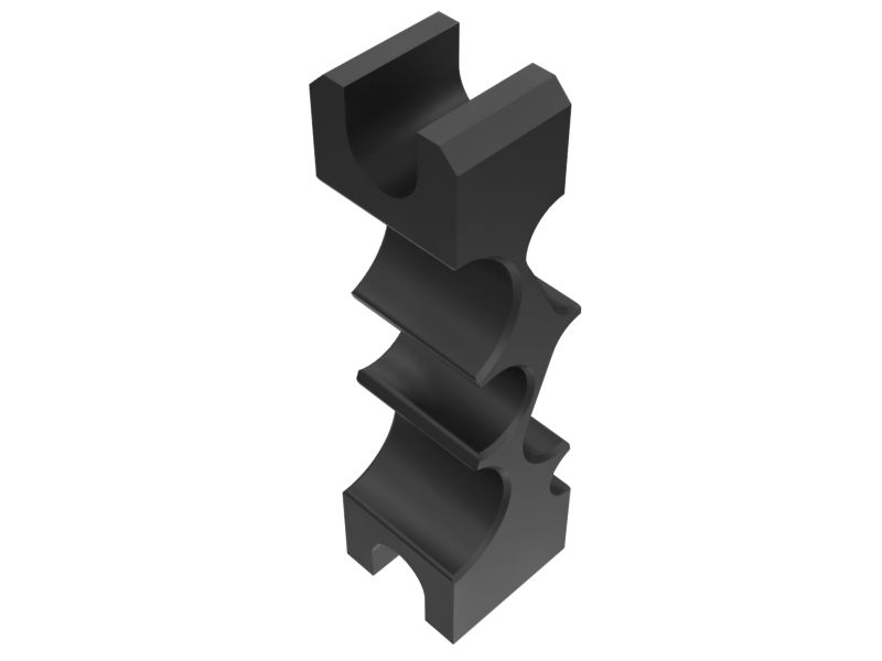 593-8201: 176mm Length Service Brake Lines Mounting Block