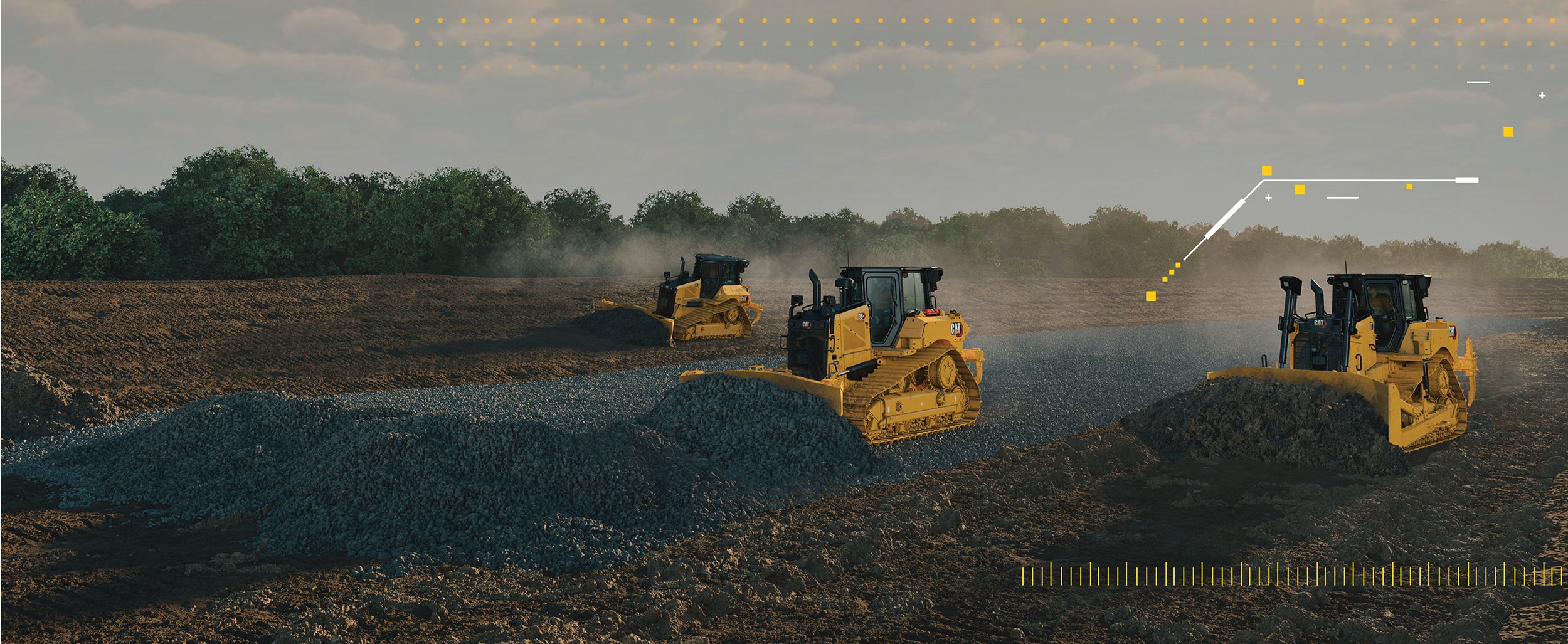 Dozers in field