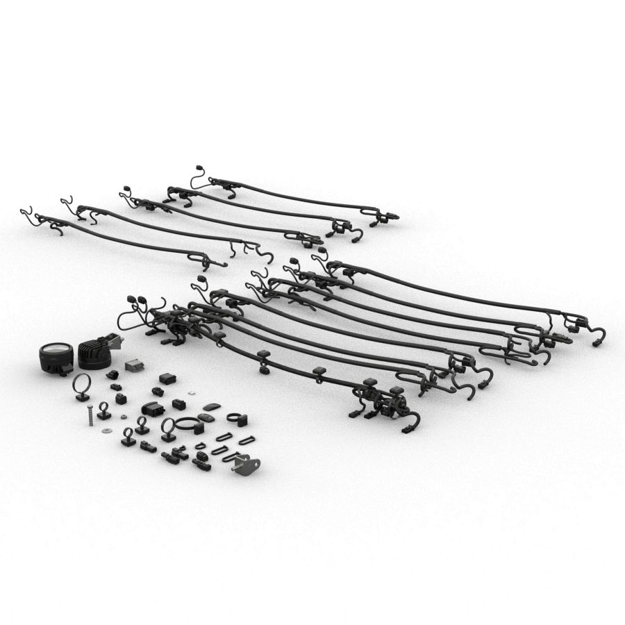 AUXILLARY WORK LIGHTS, 4X LED, KIT