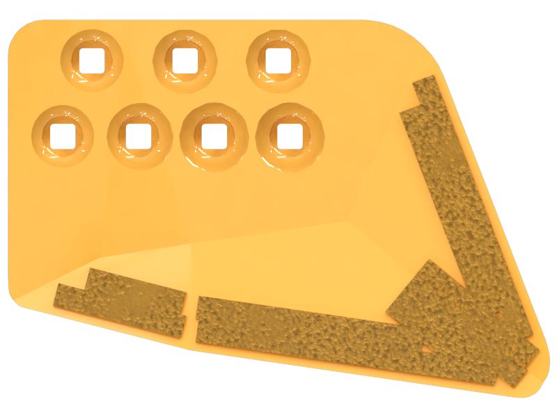 Износостойкая накладка для ровного резания, левая