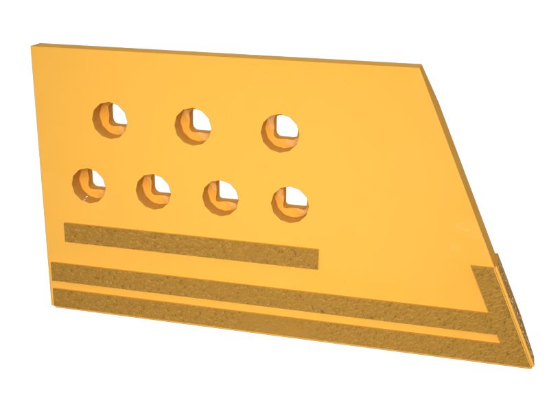 455-3698: Износостойкая накладка для ровного резания, левая