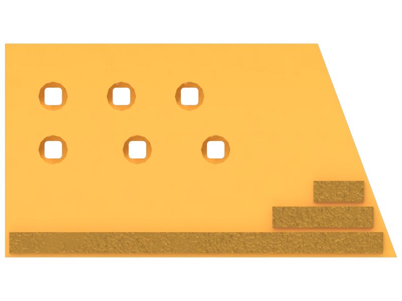 Износостойкая накладка для ровного резания, левая