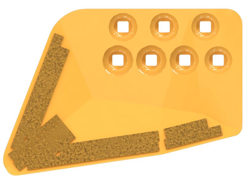 Износостойкая накладка для ровного резания, правая