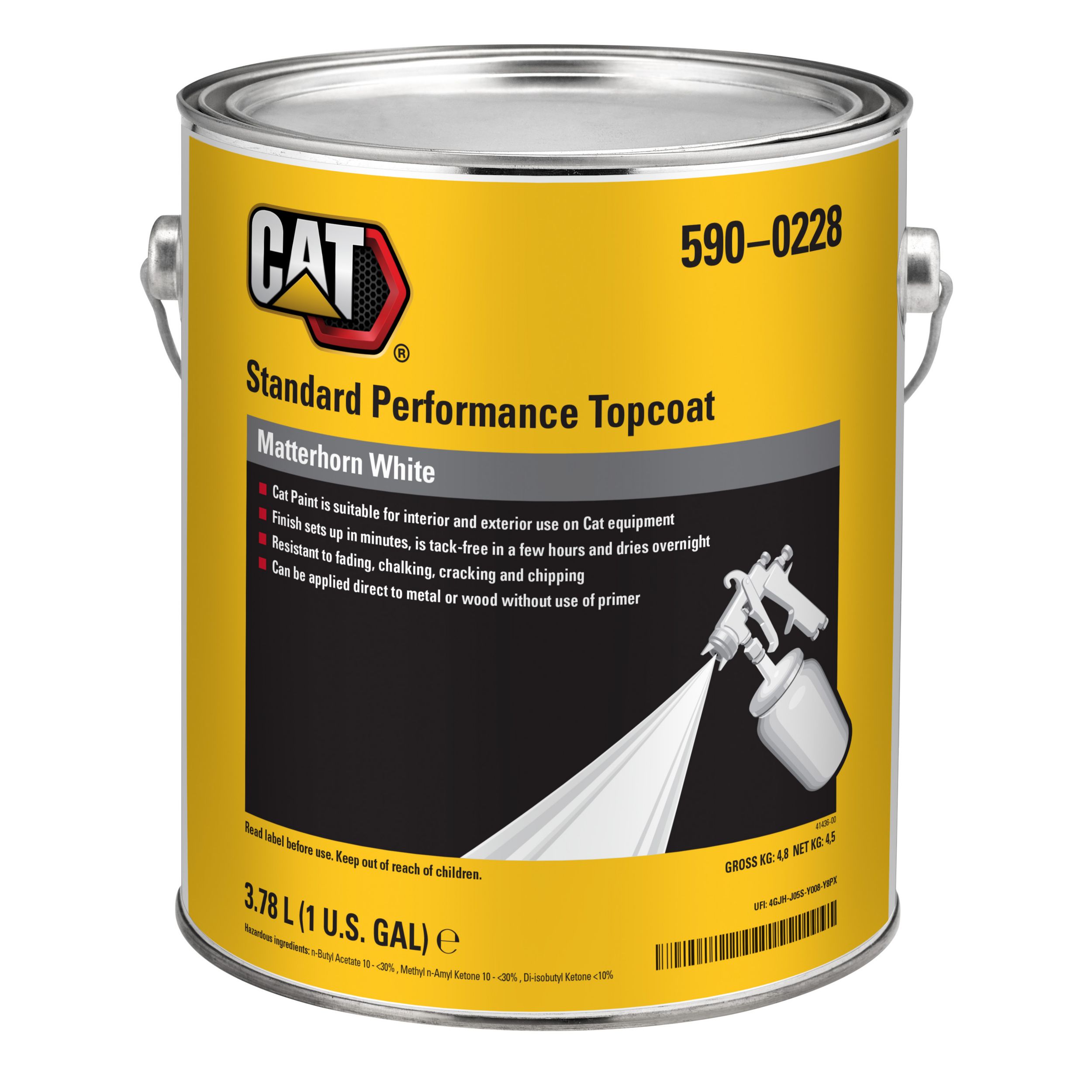 590-0228: Standard Performance Topcoat - Matterhorn White