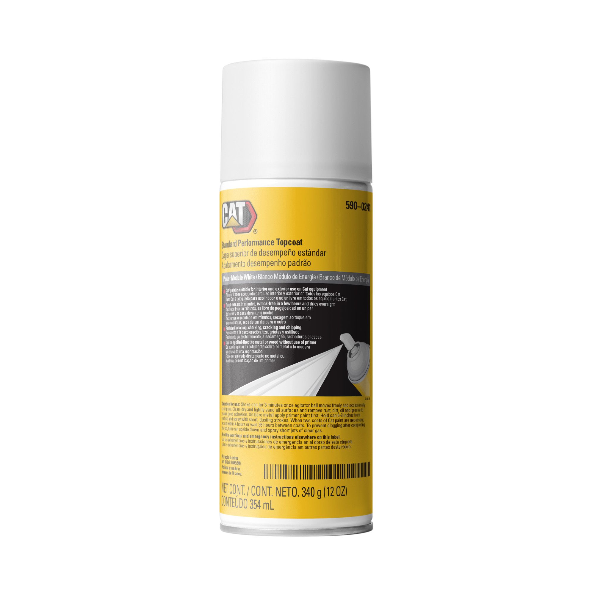5900241 355 Milliliters of Power Module White Aerosol Paint Cat
