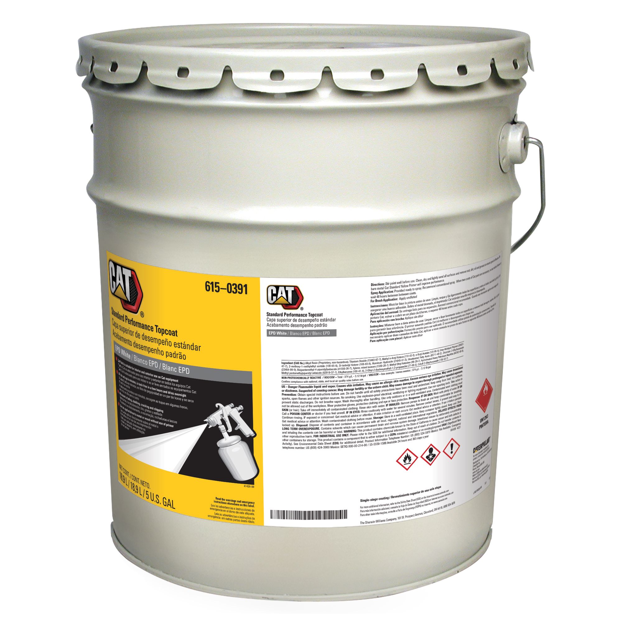 615-0391: Standard Performance Topcoat - EPD White