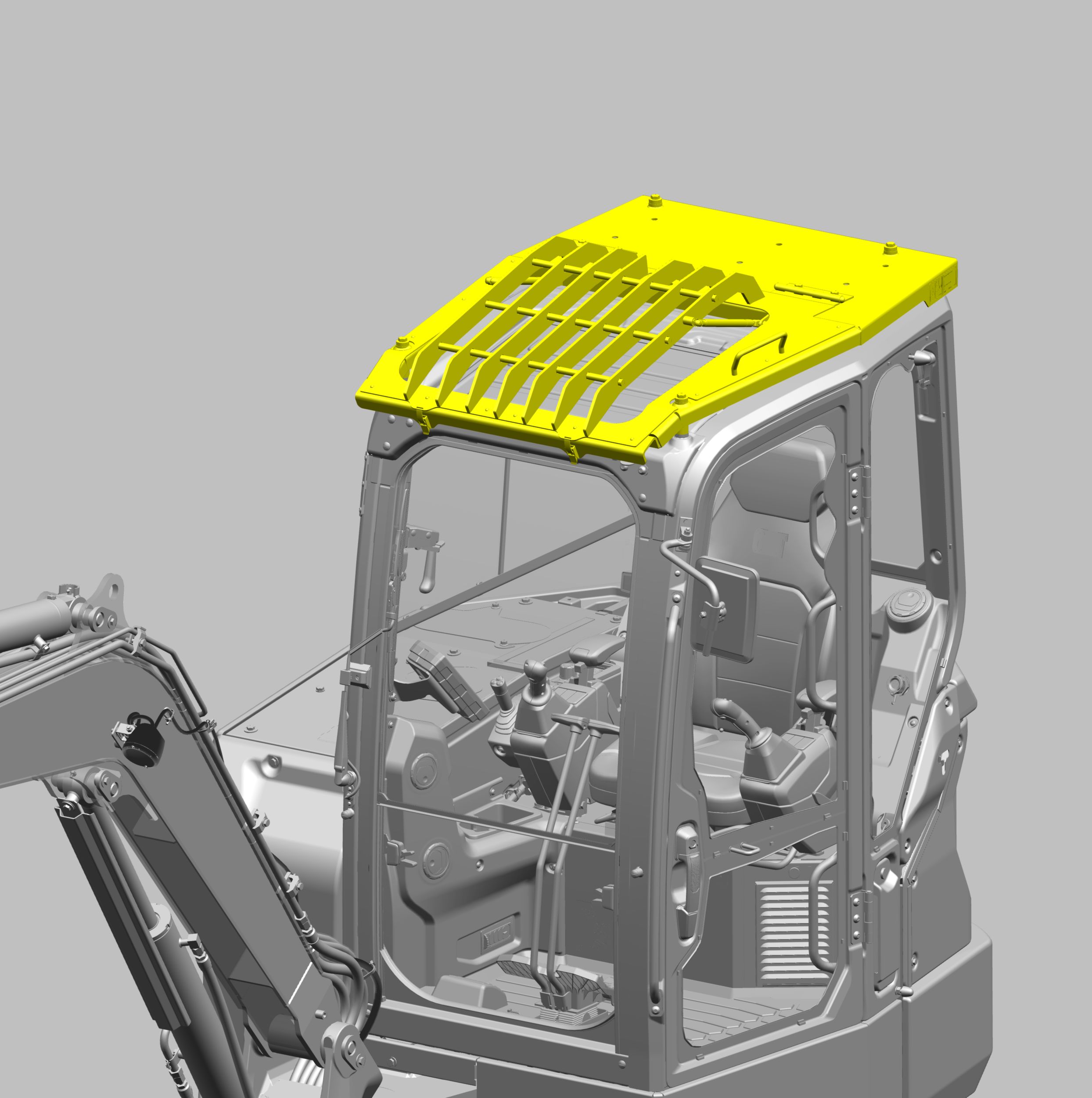 610-2067: Level 2 Cab Top Guard | Cat® Parts Store