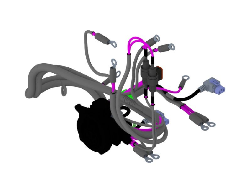 638-6782: 48 Volt Inlet Power Wiring Harness 638-6782 Caterpillar