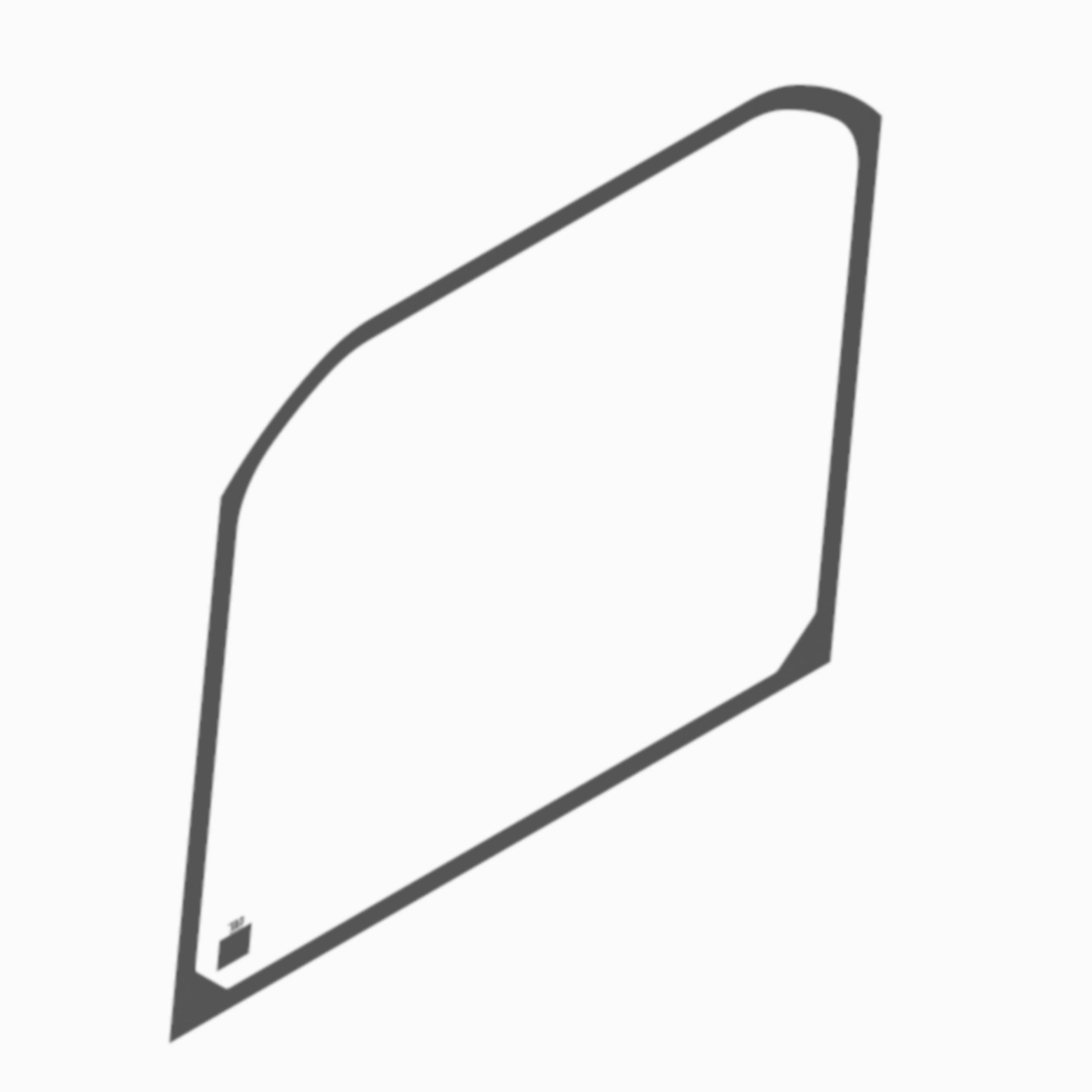 Cab Rear Window Glass