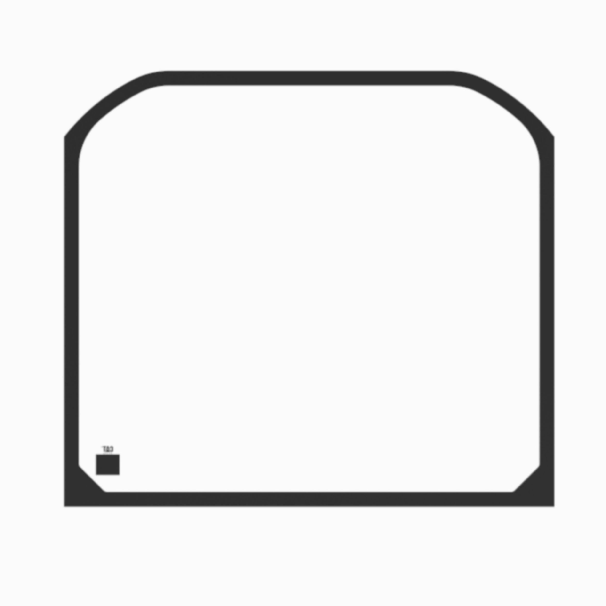 Cab Rear Window Glass