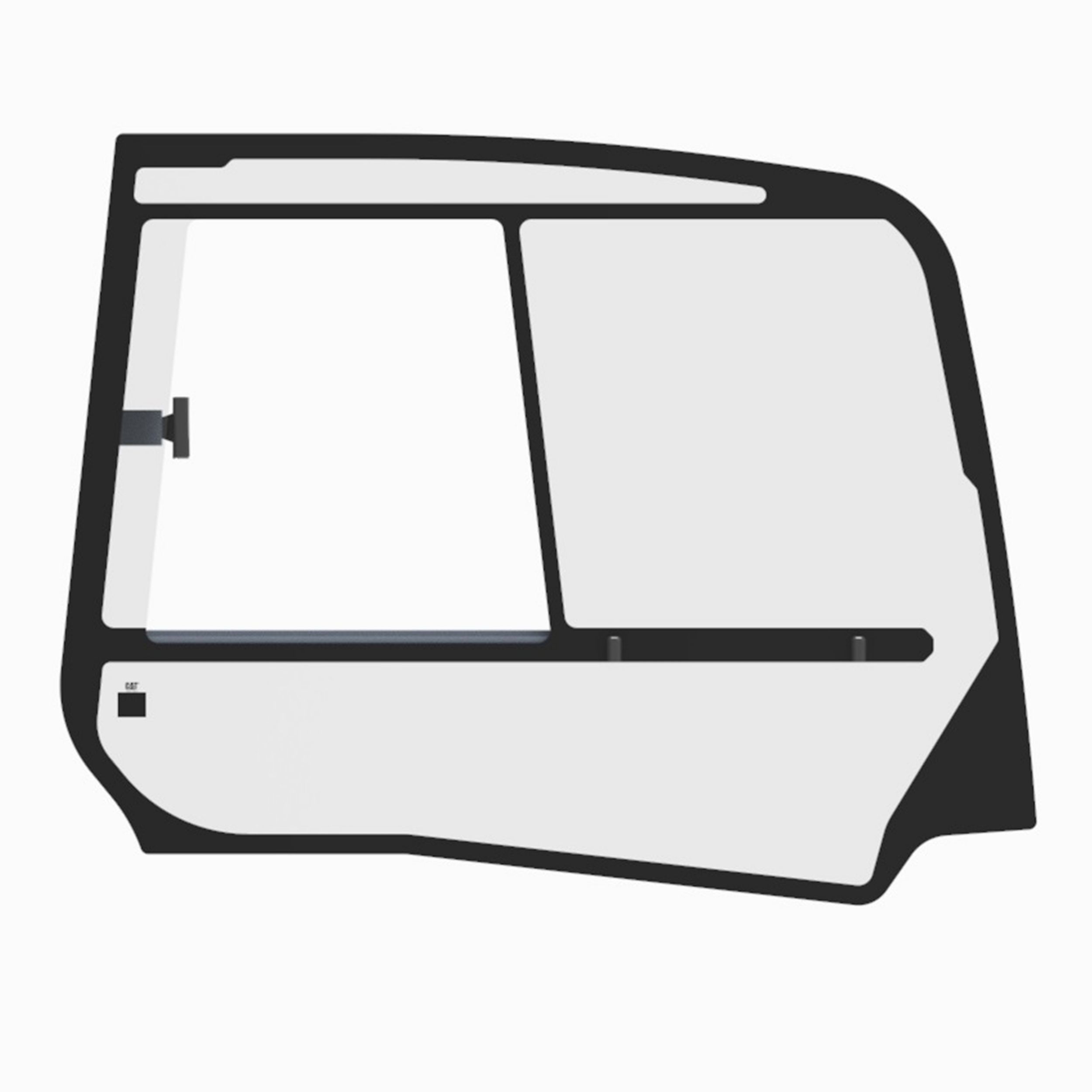 Правое сдвижное окно кабины