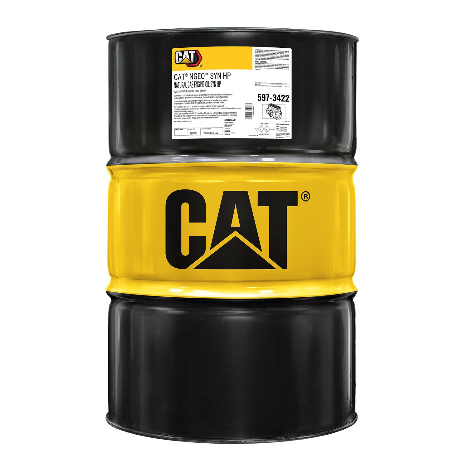 597-3422: Cat® NGEO SYN HP (208 L)