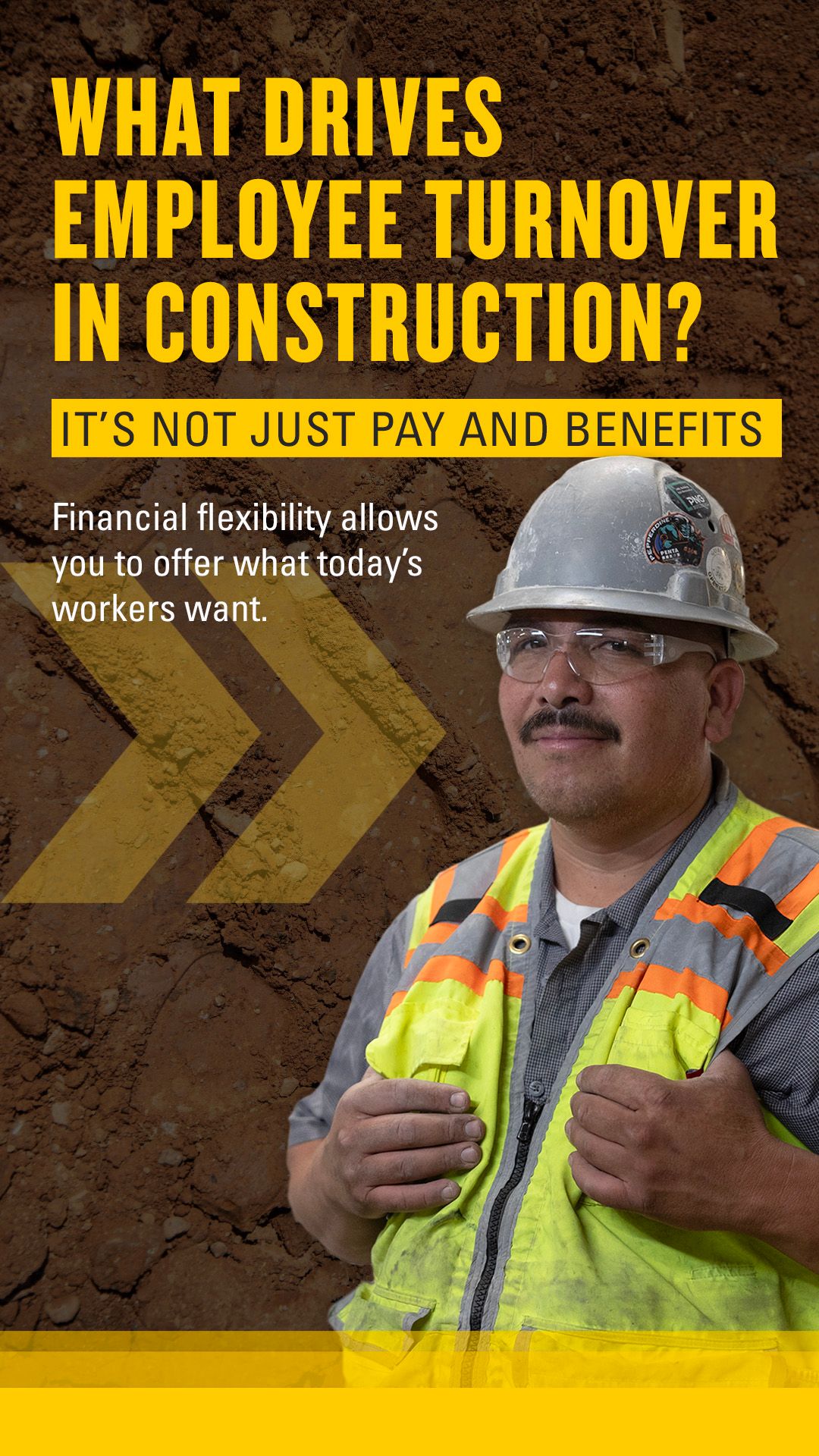 What drives employee turnover in construction graphic