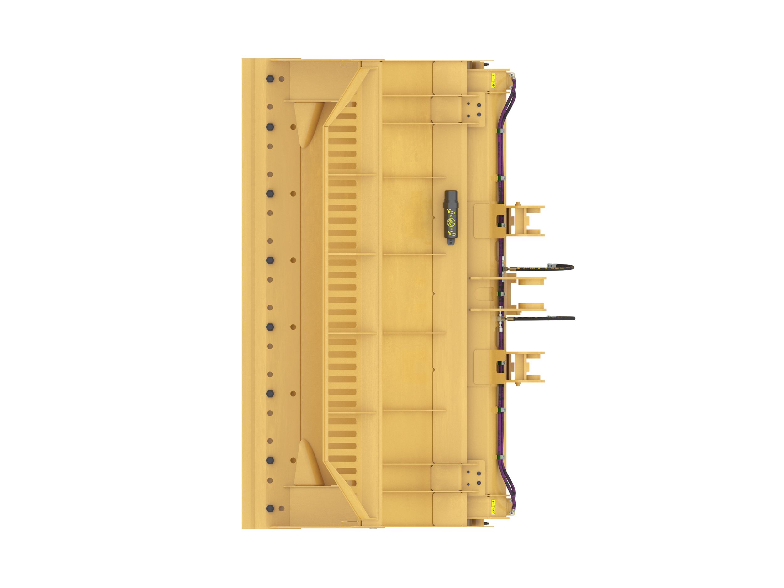 600-6883: 4,1 m3 (5,4 yd3) attacco imperniato, tagliente imbullonato