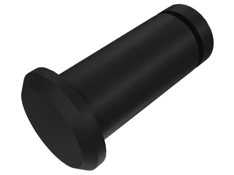 Шплинтуемый палец с желобком на конце длиной 27,20 мм