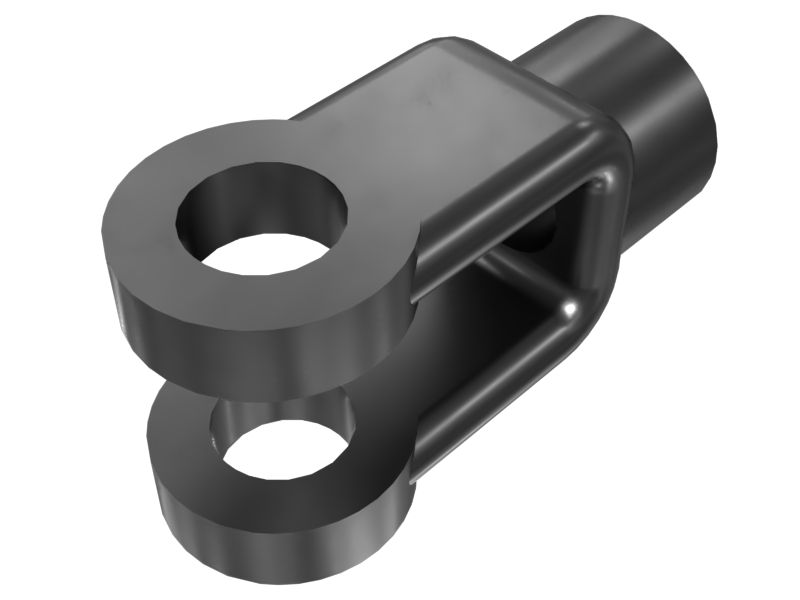 Вильчатый наконечник тяги с наружным диаметром 17,5 мм