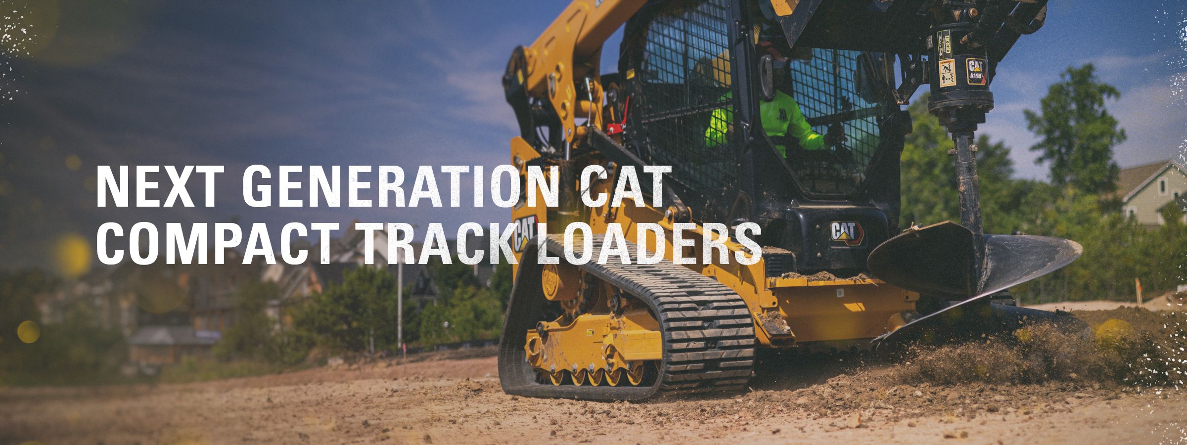 Compact Track Loader with text "Next Generation Compact Track Loaders"