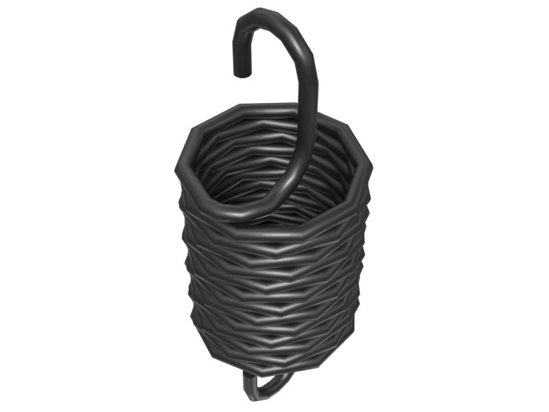 Пружина растяжения с поперечной петлей, наружный диаметр 17,8 мм