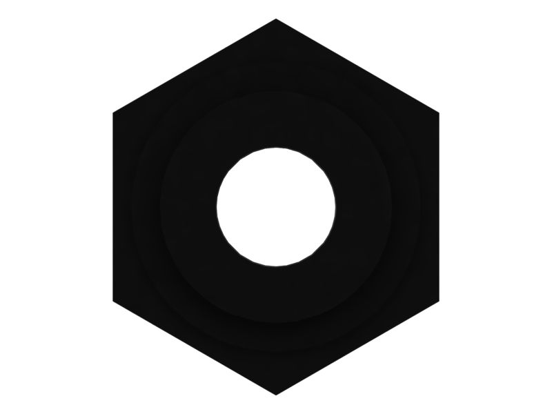 Прямой адаптер с шестигранной головкой 3/4-16